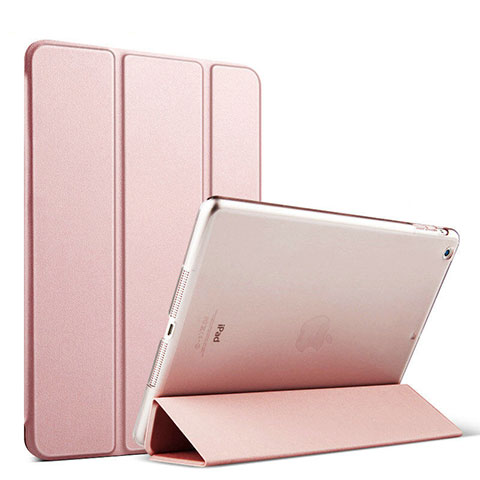 Cover Portafoglio In Pelle con Supporto per Apple iPad Mini Oro Rosa