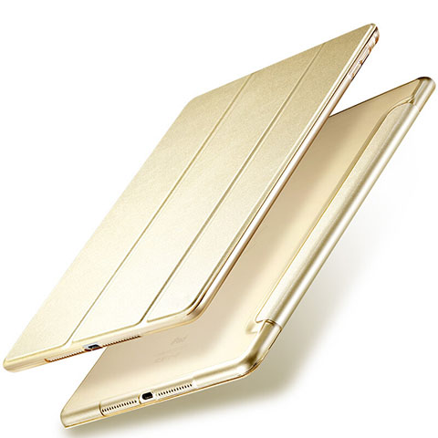 Cover Portafoglio In Pelle con Supporto per Apple New iPad 9.7 (2018) Oro