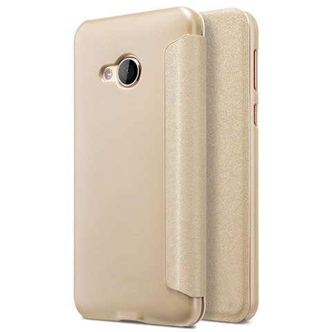 Cover Portafoglio In Pelle con Supporto per HTC U Play Oro