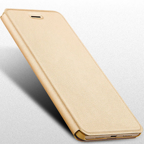 Cover Portafoglio In Pelle con Supporto per Huawei GR3 (2017) Oro