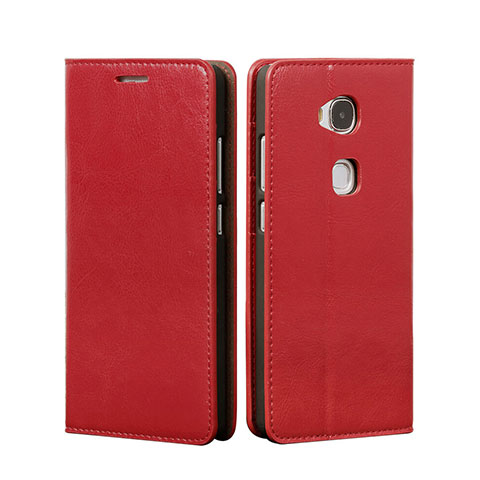 Cover Portafoglio In Pelle con Supporto per Huawei Honor X5 Rosso