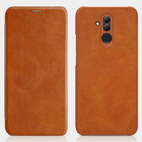 Cover Portafoglio In Pelle con Supporto per Huawei Maimang 7 Marrone