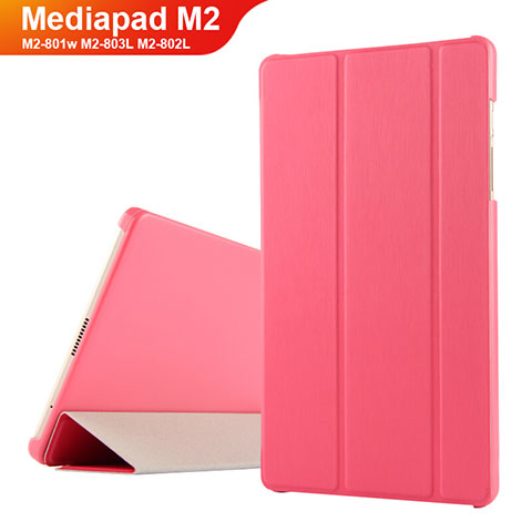 Cover Portafoglio In Pelle con Supporto per Huawei Mediapad M2 8 M2-801w M2-803L M2-802L Rosso