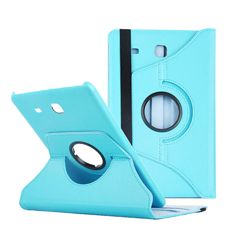 Cover Portafoglio In Pelle con Supporto per Samsung Galaxy Tab E 9.6 T560 T561 Blu