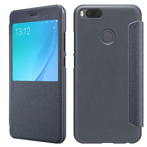 Cover Portafoglio In Pelle con Supporto per Xiaomi Mi 5X Nero