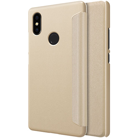 Cover Portafoglio In Pelle con Supporto per Xiaomi Mi 8 SE Oro