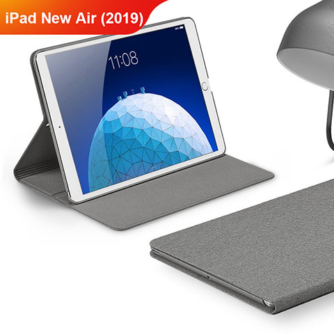 Cover Portafoglio In stoffa con Supporto per Apple iPad Air 3 Grigio