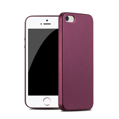 Cover Silicone Morbida Lucido per Apple iPhone 5S Rosso