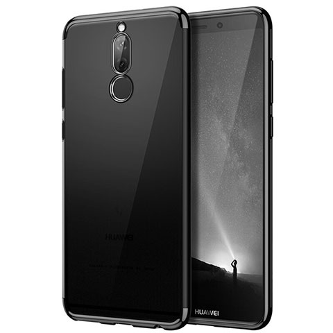 Cover Silicone Trasparente Opaca Laterale per Huawei Mate 10 Lite Nero