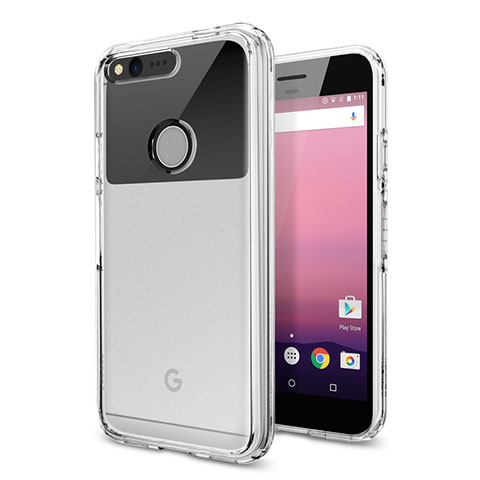 Cover Silicone Trasparente Ultra Slim Morbida per Google Pixel Chiaro