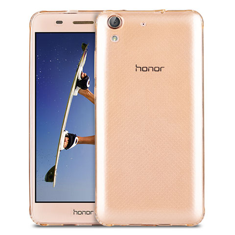 Cover Silicone Trasparente Ultra Slim Morbida per Huawei Honor 5A Oro