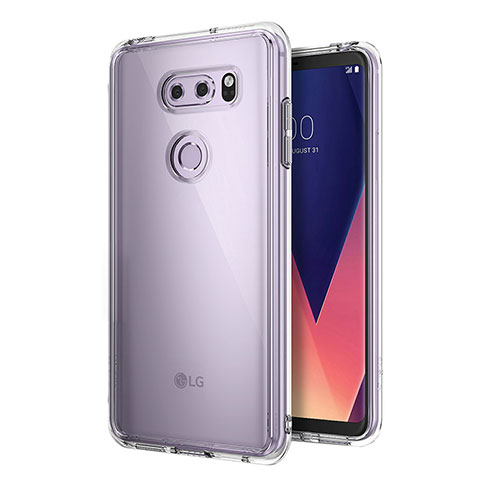 Cover Silicone Trasparente Ultra Slim Morbida per LG V30 Chiaro