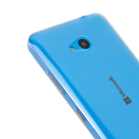 Cover Silicone Trasparente Ultra Slim Morbida per Microsoft Lumia 640 Chiaro