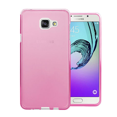 Cover Silicone Trasparente Ultra Slim Morbida per Samsung Galaxy A5 (2016) SM-A510F Rosa