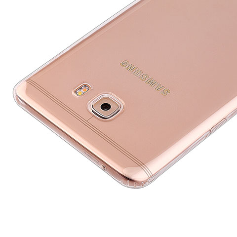 Cover Silicone Trasparente Ultra Slim Morbida per Samsung Galaxy C9 Pro C9000 Chiaro