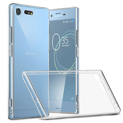 Cover Silicone Trasparente Ultra Slim Morbida per Sony Xperia XZ Premium Chiaro