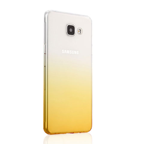 Cover Silicone Trasparente Ultra Slim Morbida Sfumato per Samsung Galaxy A5 (2016) SM-A510F Giallo