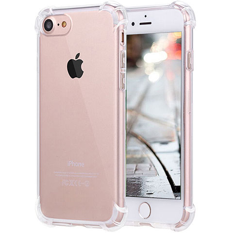 Cover Silicone Trasparente Ultra Sottile Morbida H07 per Apple iPhone 6 Chiaro