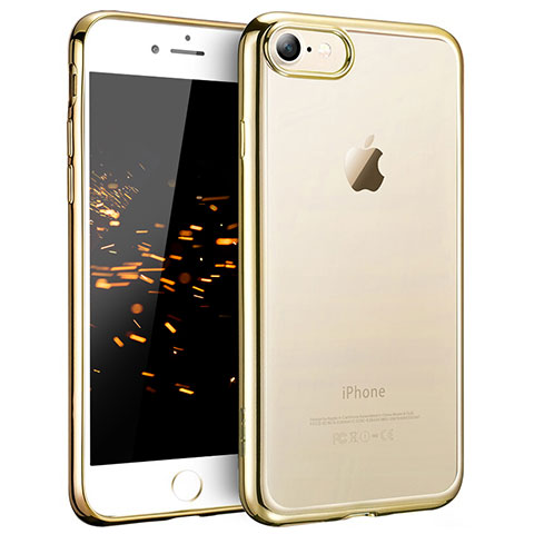 Cover Silicone Trasparente Ultra Sottile Morbida H07 per Apple iPhone 7 Chiaro