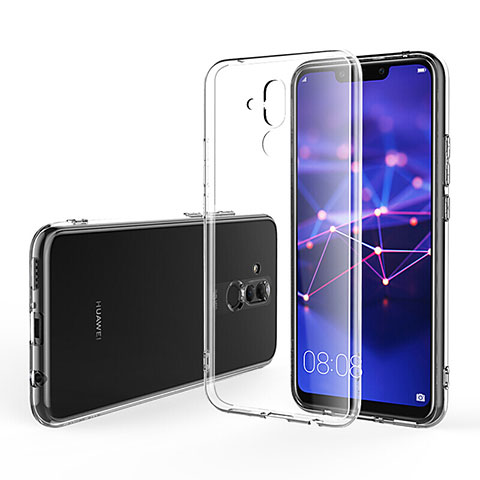 Cover Silicone Trasparente Ultra Sottile Morbida K02 per Huawei Mate 20 Lite Chiaro