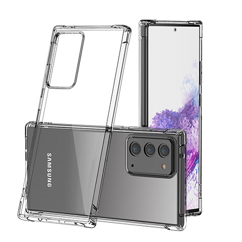 Cover Silicone Trasparente Ultra Sottile Morbida K04 per Samsung Galaxy Note 20 5G Chiaro