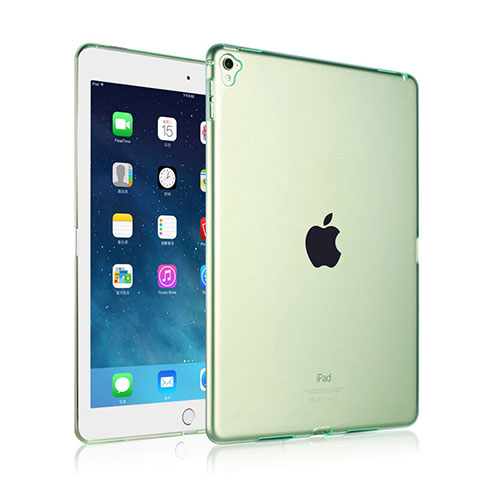 Cover Silicone Trasparente Ultra Sottile Morbida per Apple iPad Pro 9.7 Verde