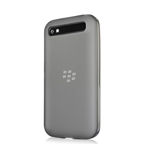 Cover Silicone Trasparente Ultra Sottile Morbida per Blackberry Classic Q20 Grigio