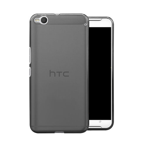 Cover Silicone Trasparente Ultra Sottile Morbida per HTC One X9 Grigio