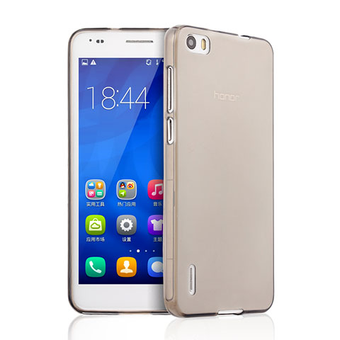 Cover Silicone Trasparente Ultra Sottile Morbida per Huawei Honor 6 Grigio