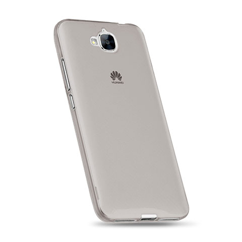 Cover Silicone Trasparente Ultra Sottile Morbida per Huawei Y6 Pro Grigio