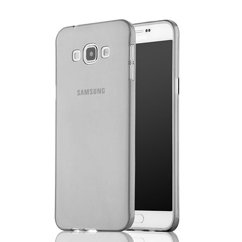 Cover Silicone Trasparente Ultra Sottile Morbida per Samsung Galaxy A7 SM-A700 Grigio
