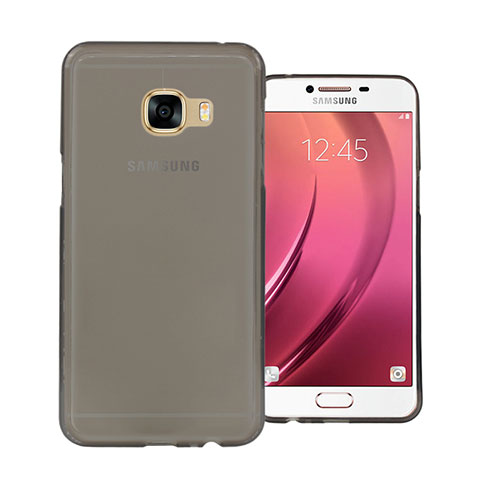 Cover Silicone Trasparente Ultra Sottile Morbida per Samsung Galaxy C5 SM-C5000 Grigio