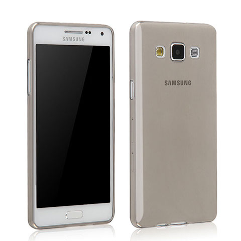 Cover Silicone Trasparente Ultra Sottile Morbida per Samsung Galaxy Grand 3 G7200 Grigio