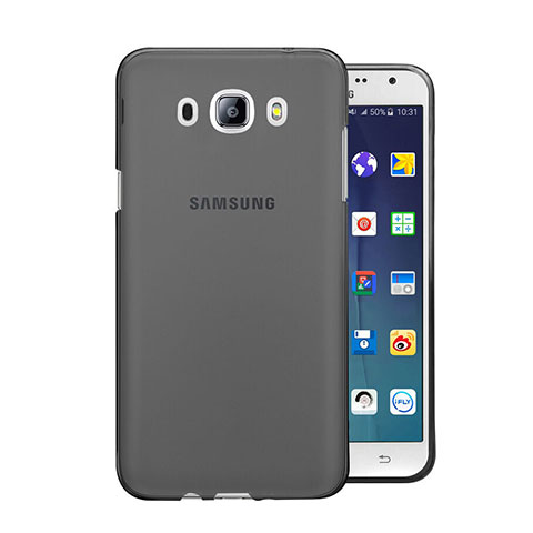 Cover Silicone Trasparente Ultra Sottile Morbida per Samsung Galaxy J5 Duos (2016) Grigio