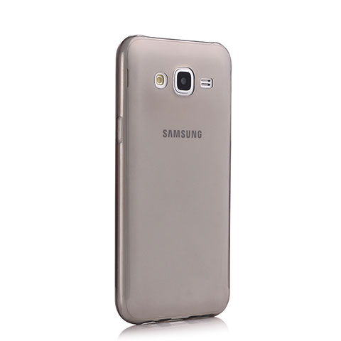 Cover Silicone Trasparente Ultra Sottile Morbida per Samsung Galaxy J7 SM-J700F J700H Grigio