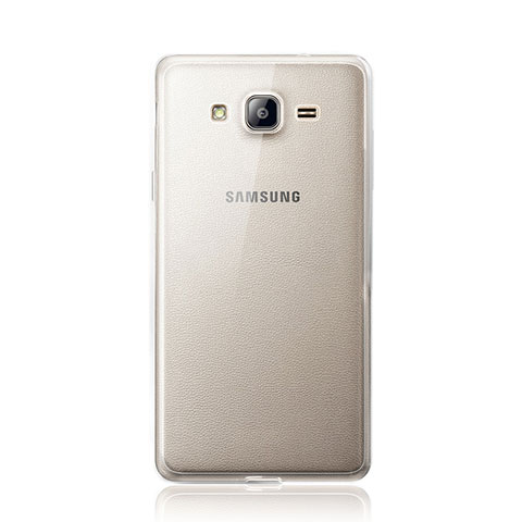Cover Silicone Trasparente Ultra Sottile Morbida per Samsung Galaxy On5 G550FY Grigio