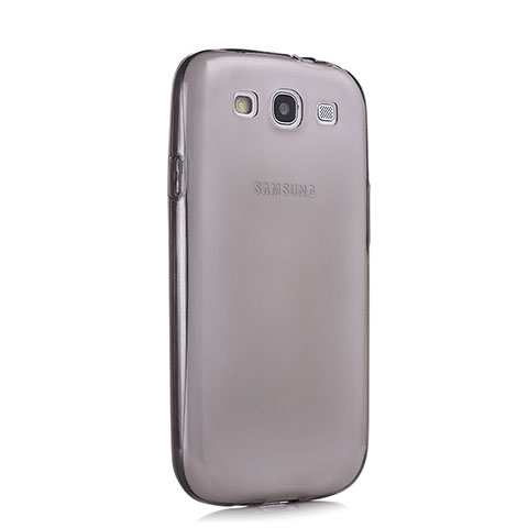 Cover Silicone Trasparente Ultra Sottile Morbida per Samsung Galaxy S3 i9300 Grigio