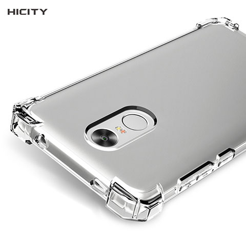Cover Silicone Trasparente Ultra Sottile Morbida R01 per Xiaomi Redmi Note 4 Standard Edition Chiaro