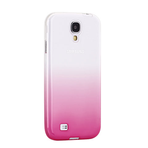Cover Silicone Trasparente Ultra Sottile Morbida Sfumato per Samsung Galaxy S4 i9500 i9505 Rosa