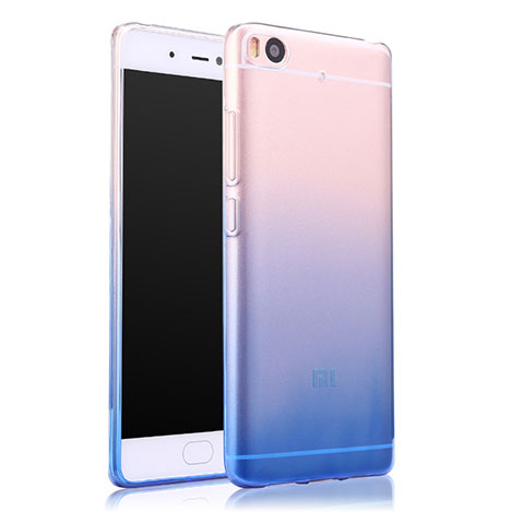 Cover Silicone Trasparente Ultra Sottile Morbida Sfumato per Xiaomi Mi 5S Blu