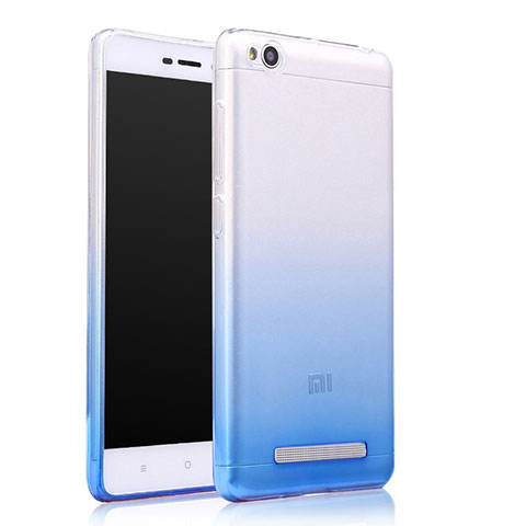 Cover Silicone Trasparente Ultra Sottile Morbida Sfumato per Xiaomi Redmi 4A Blu