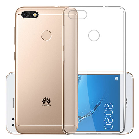 Cover Silicone Trasparente Ultra Sottile Morbida T01 per Huawei Enjoy 7 Chiaro