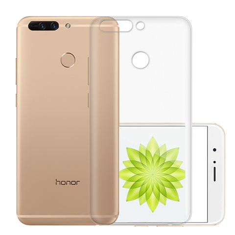 Cover Silicone Trasparente Ultra Sottile Morbida T01 per Huawei Honor V9 Chiaro