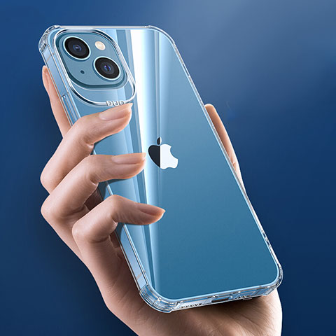Cover Silicone Trasparente Ultra Sottile Morbida T02 per Apple iPhone 13 Chiaro