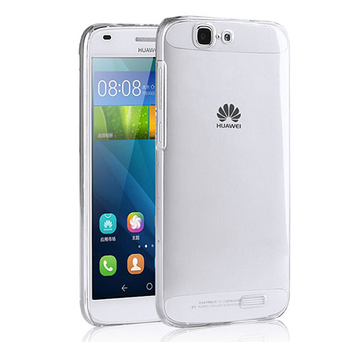 Cover Silicone Trasparente Ultra Sottile Morbida T02 per Huawei Ascend G7 Chiaro