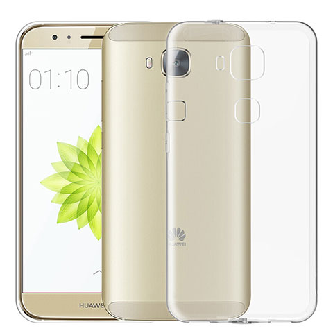 Cover Silicone Trasparente Ultra Sottile Morbida T02 per Huawei GX8 Chiaro