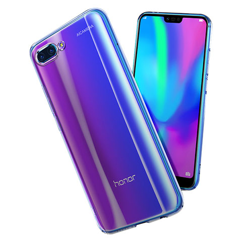 Cover Silicone Trasparente Ultra Sottile Morbida T02 per Huawei Honor 10 Chiaro