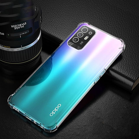 Cover Silicone Trasparente Ultra Sottile Morbida T02 per Oppo Reno5 Z 5G Chiaro