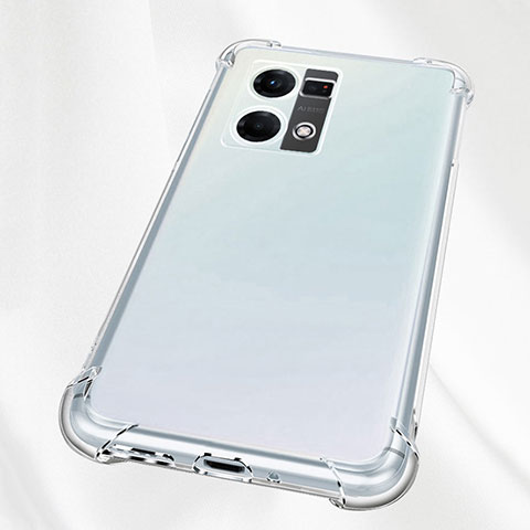 Cover Silicone Trasparente Ultra Sottile Morbida T02 per Oppo Reno7 4G Chiaro