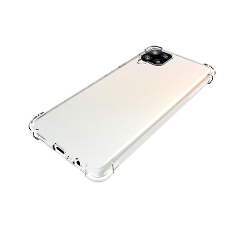 Cover Silicone Trasparente Ultra Sottile Morbida T02 per Samsung Galaxy A12 Nacho Chiaro